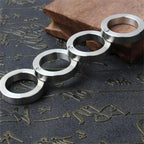 Tactical Foldable Self-Defense Ring - Stainless Steel, Rotatable Design, view 4