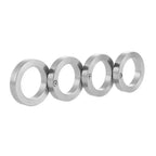 Tactical Foldable Self-Defense Ring - Stainless Steel, Rotatable Design, view 7