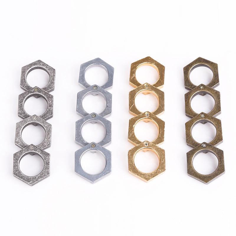 Self-Defense Rings for Everyday Protection - Multiple Sizes, Silver or Gold, view 10