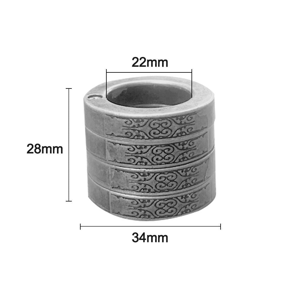 Self-Defense Rings for Everyday Protection - Multiple Sizes, Silver or Gold, view 8