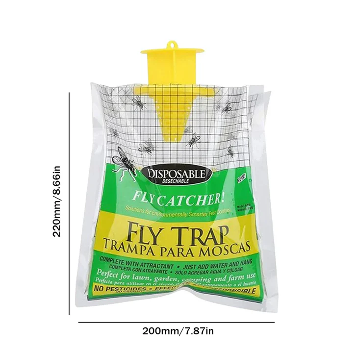 Eco Disposable Outdoor Fly Trap for Garden and Patio - Biodegradable Materials, view 2