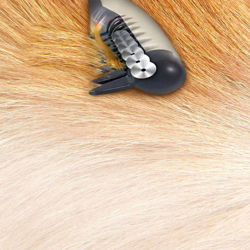 Electric Pet Grooming Comb for Dogs and Cats - Rotating Blades, ABS Plastic, view 4