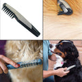 Electric Pet Grooming Comb for Dogs and Cats - Rotating Blades, ABS Plastic