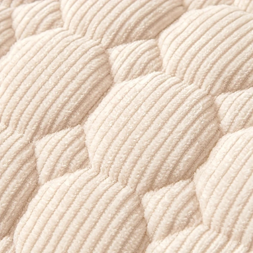 Canine Non-Slip Bolster Pet Quilted Bed - Soft Microfibre, 29.5"x29.5", view 4