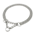 Stainless Steel Dog Training Necklace - Double Metal Chain, Choke Design, view 4