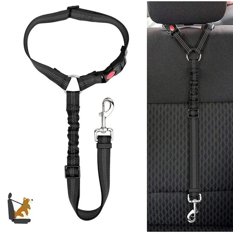 Dog Car Seat Belt - Adjustable Safety Harness for Travel, view 3