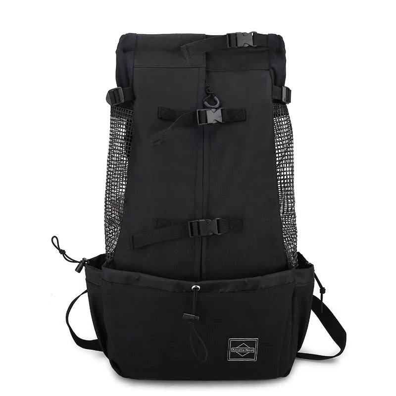 Dog Backpack for Medium Dogs - Safety Strap, Storage Pockets, 64x30 cm