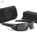 Photochromic Polarised TAC Sunglasses, Black Frame, 60 mm Lenses with Case