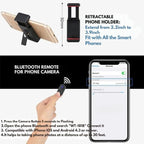 Extendable Phone Tripod with Bluetooth Remote - 140cm, Aluminium Alloy, view 5
