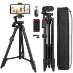 Extendable Phone Tripod with Bluetooth Remote - 140cm, Aluminium Alloy