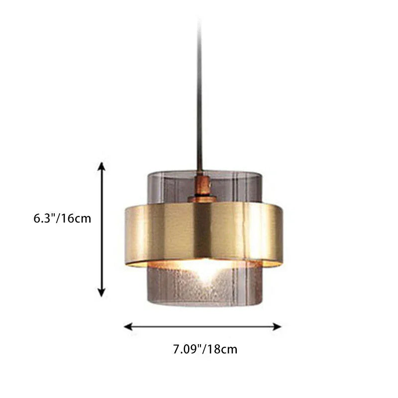Pinebrook Ring Glass Pendant Light-Welvere