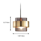 Pinebrook Ring Glass Pendant Light-Welvere