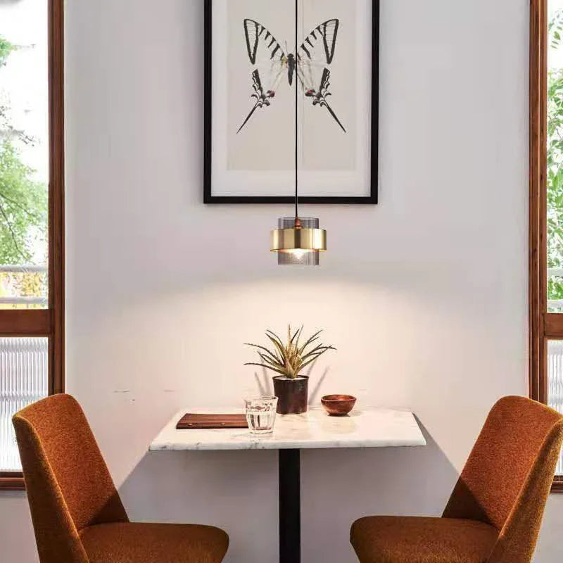 Pinebrook Ring Glass Pendant Light-Welvere