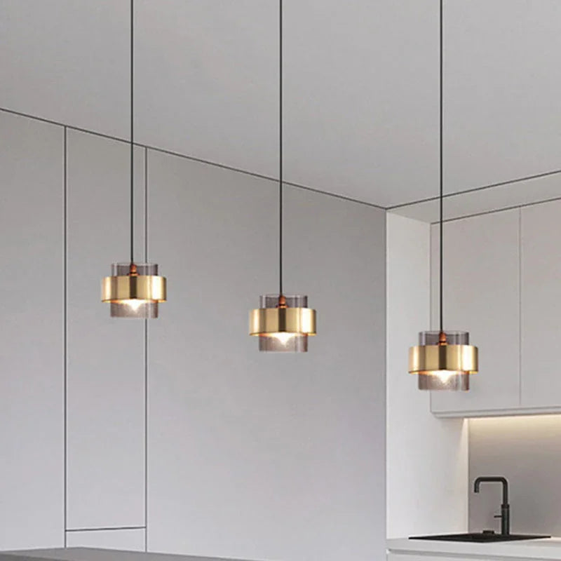 Pinebrook Ring Glass Pendant Light-Welvere