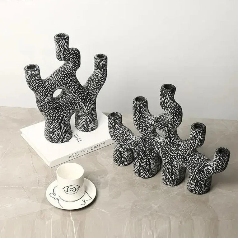 Pinestone Rolfis Candlestick Holder-Welvere