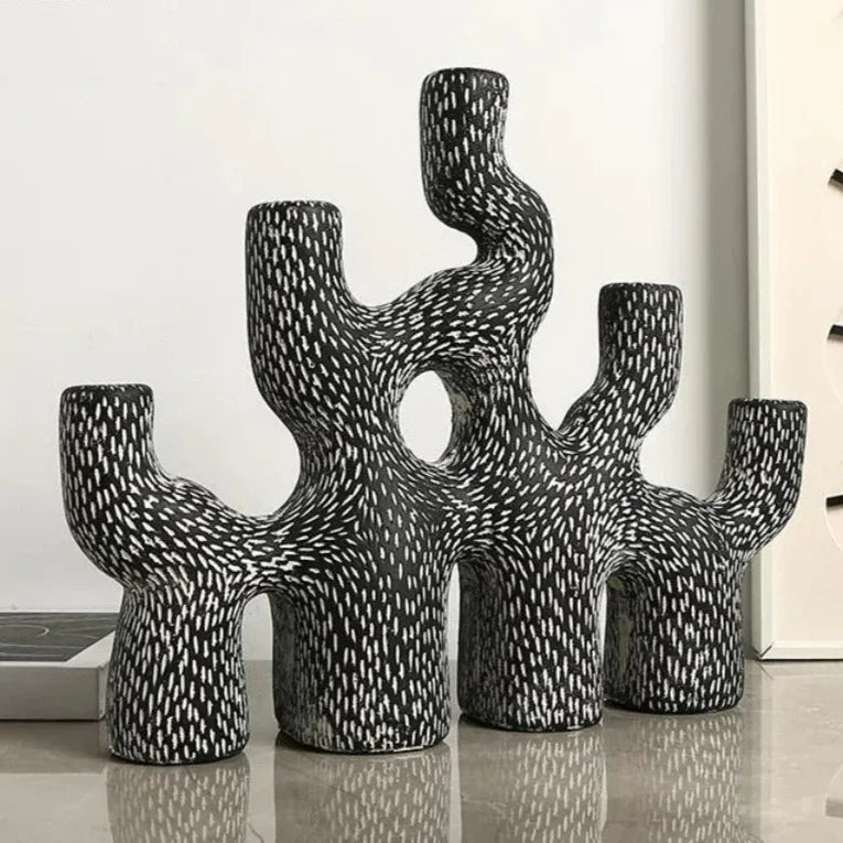 Pinestone Rolfis Candlestick Holder-Welvere