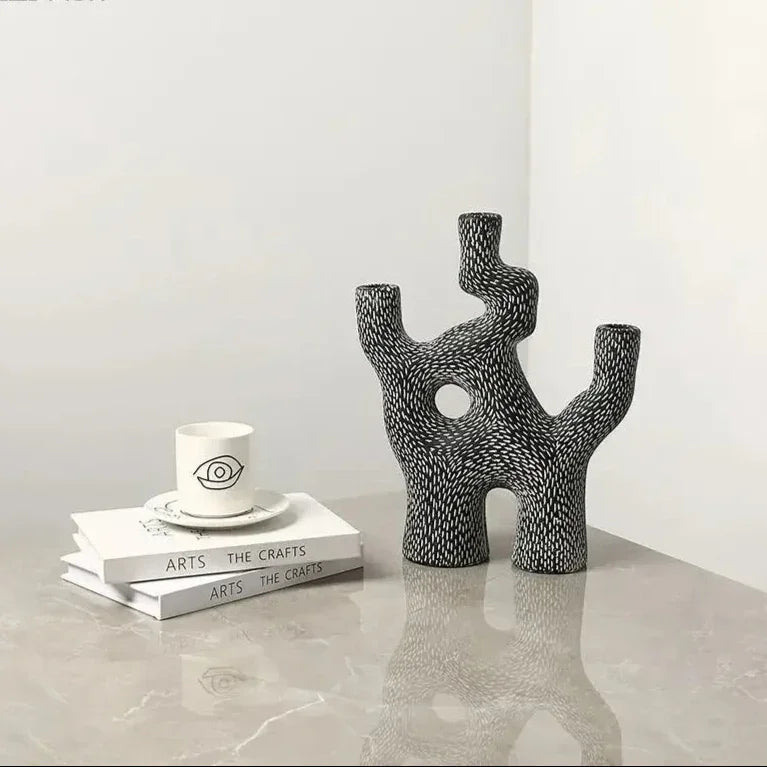 Pinestone Rolfis Candlestick Holder-Welvere