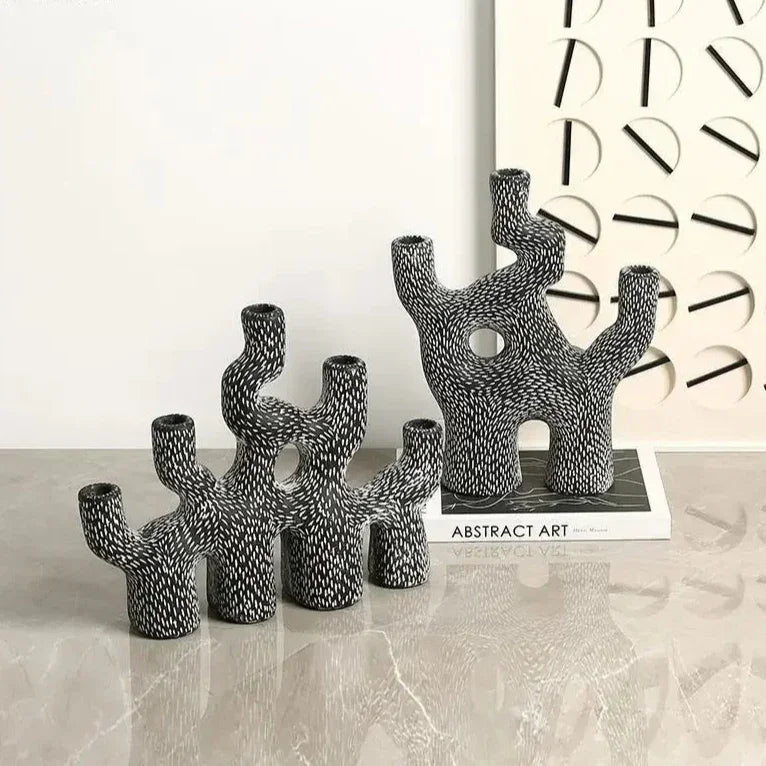 Pinestone Rolfis Candlestick Holder-Welvere
