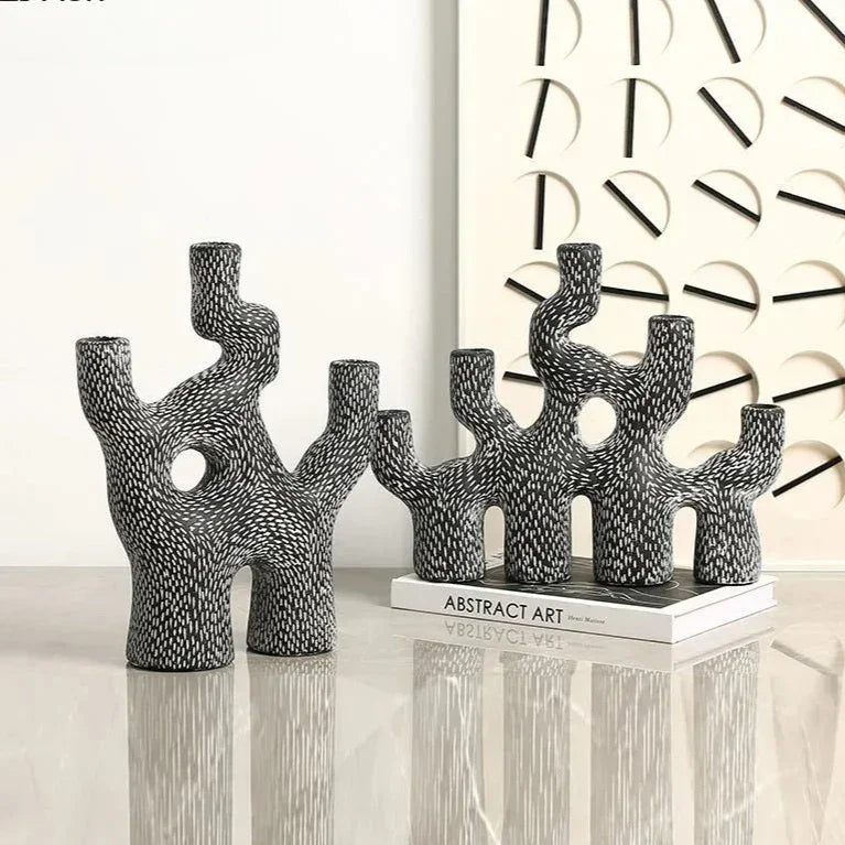Pinestone Rolfis Candlestick Holder-Welvere