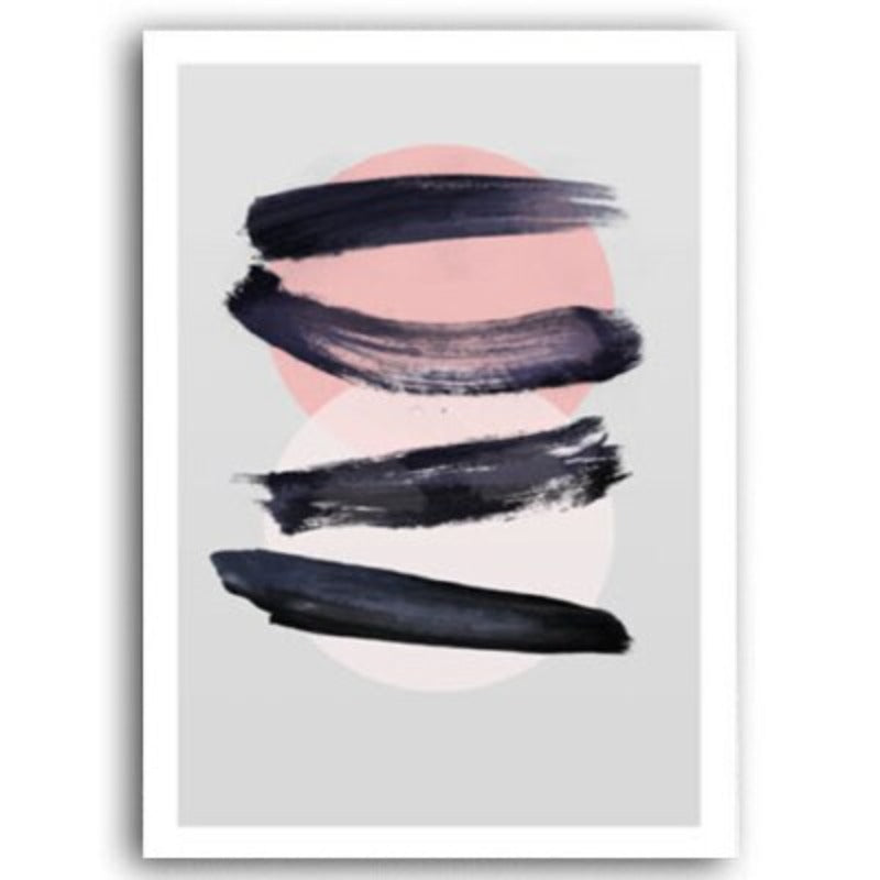 Elegant Pink Watercolor Ink Canvas Wall Art for Home Decor | Welvere-Welvere