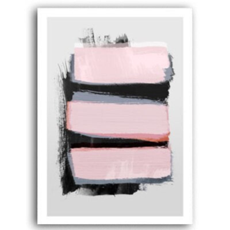 Elegant Pink Watercolor Ink Canvas Wall Art for Home Decor | Welvere-Welvere