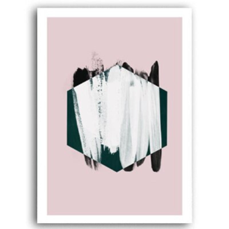 Elegant Pink Watercolor Ink Canvas Wall Art for Home Decor | Welvere-Welvere