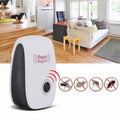 Plug-In Ultrasonic Insect Repellent, 22–65 kHz, White ABS
