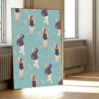 Plum Sea Surf Beach Poster-Welvere