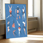 Plum Sea Surf Beach Poster-Welvere
