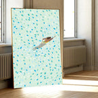 Plum Sea Surf Beach Poster-Welvere