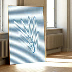 Plum Sea Surf Beach Poster-Welvere