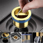 Anti-Odor Brass Drainage Core for Kitchen or Bathroom - Silicone Seal, view 2