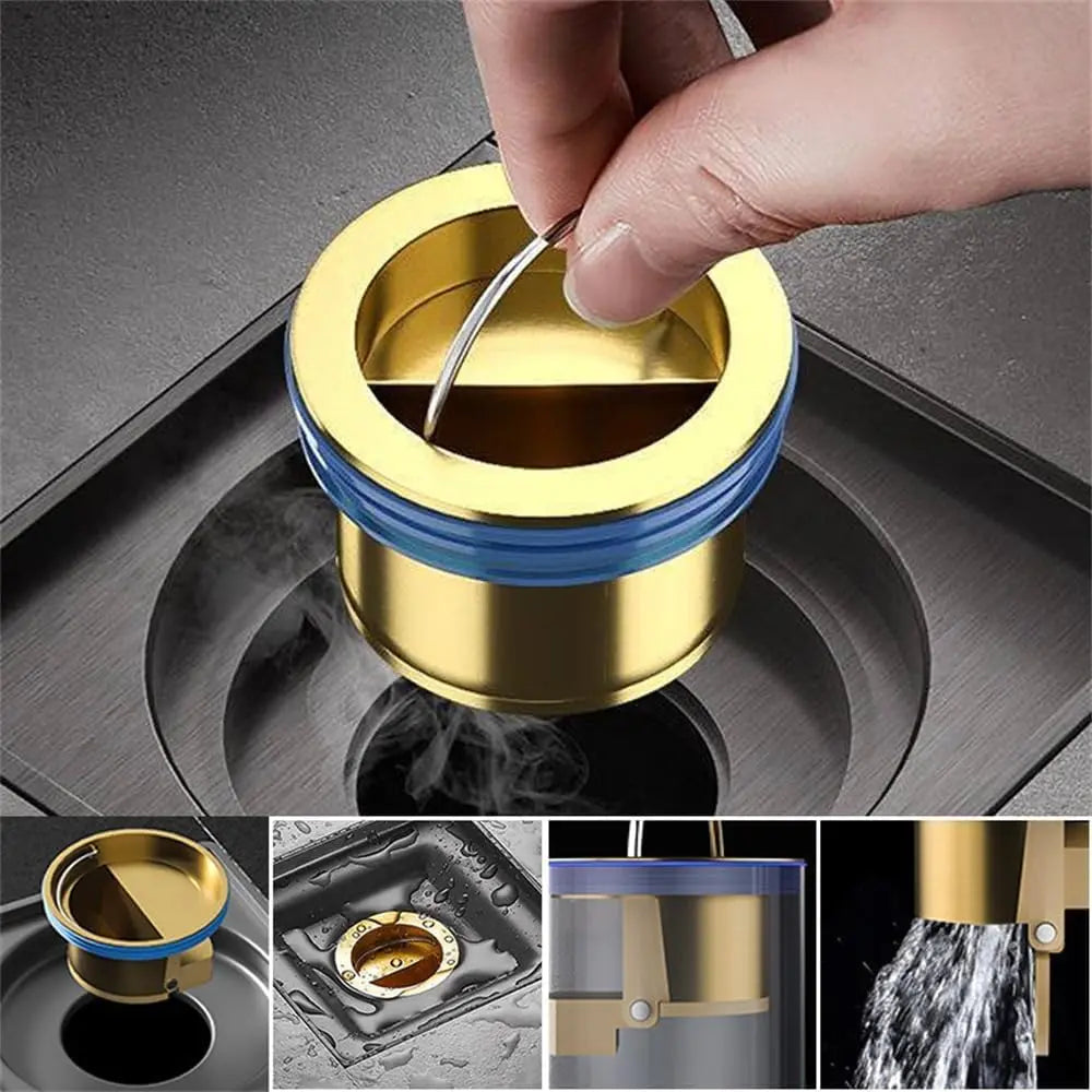 Anti-Odor Brass Drainage Core for Kitchen or Bathroom - Silicone Seal, view 2