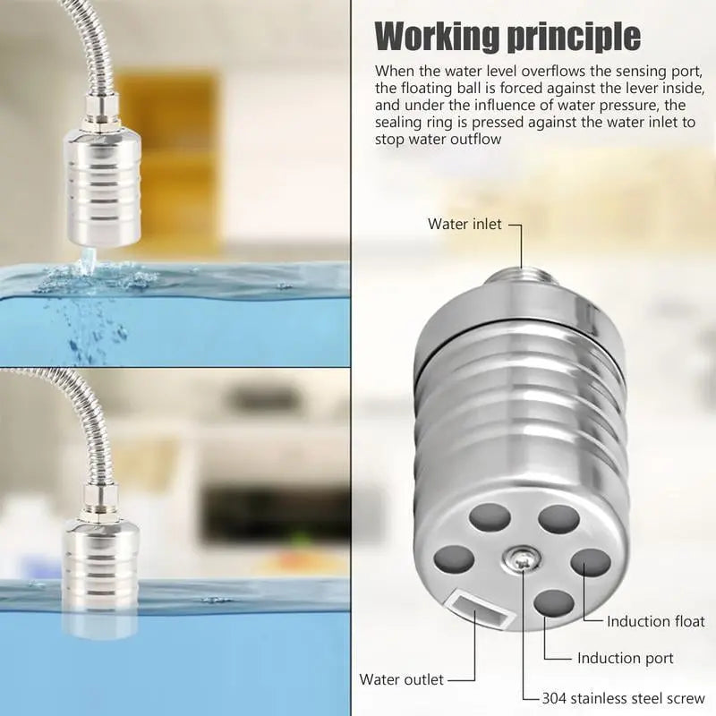 Mini Stainless Steel Float Valve for Automatic Water Level Control - 10-150 PSI, view 5