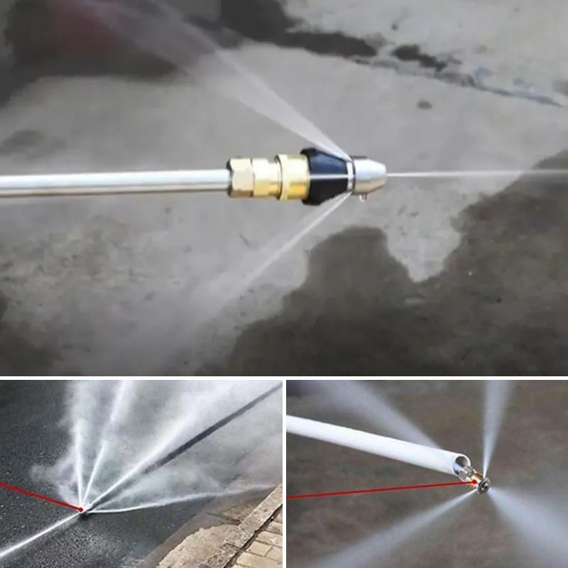 High-Pressure Drain Jetting Nozzle for Sewer Cleaning - Stainless Steel, view 2
