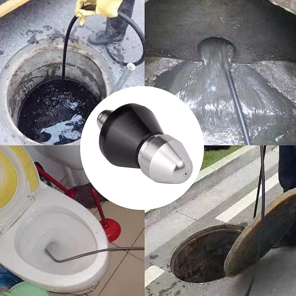 High-Pressure Drain Jetting Nozzle for Sewer Cleaning - Stainless Steel, view 6