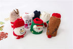 Plush Coral Fleece Christmas Socks with Gift Box