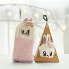 Plush Coral Fleece Christmas Socks with Gift Box