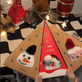 Plush Coral Fleece Christmas Socks with Gift Box