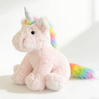 Plush Lamb Soft Toy with Faux Fur and Embroidered Features, 9 inch