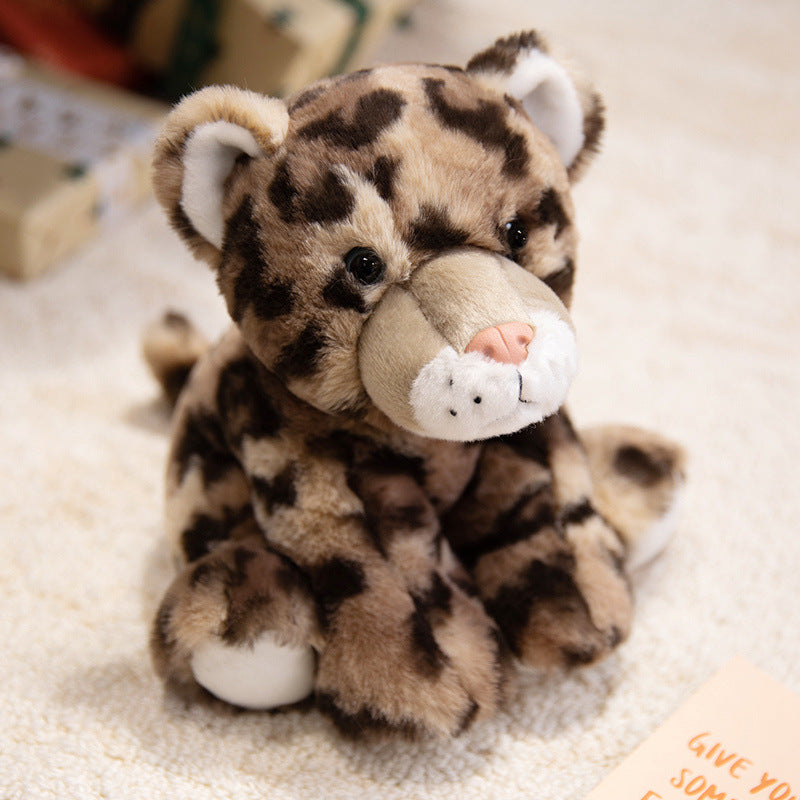 Plush Lamb Soft Toy with Faux Fur and Embroidered Features, 9 inch