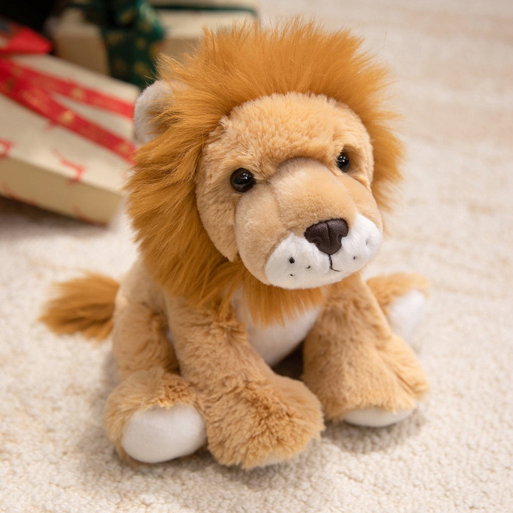Plush Lamb Soft Toy with Faux Fur and Embroidered Features, 9 inch