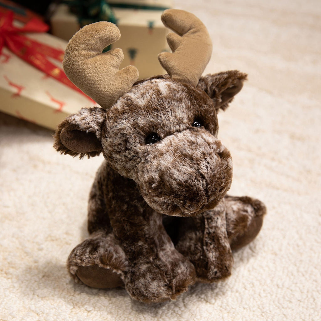 Plush Lamb Soft Toy with Faux Fur and Embroidered Features, 9 inch