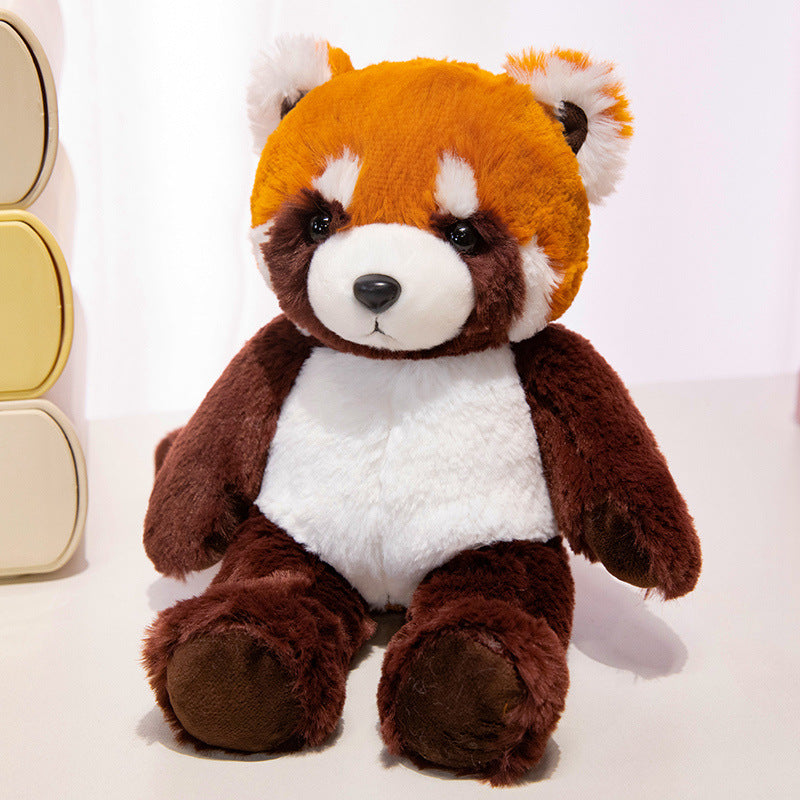 Plush Lamb Soft Toy with Faux Fur and Embroidered Features, 9 inch