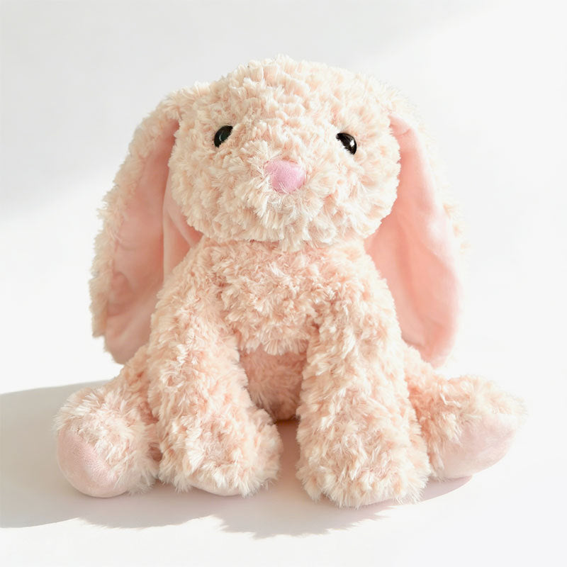 Plush Lamb Soft Toy with Faux Fur and Embroidered Features, 9 inch