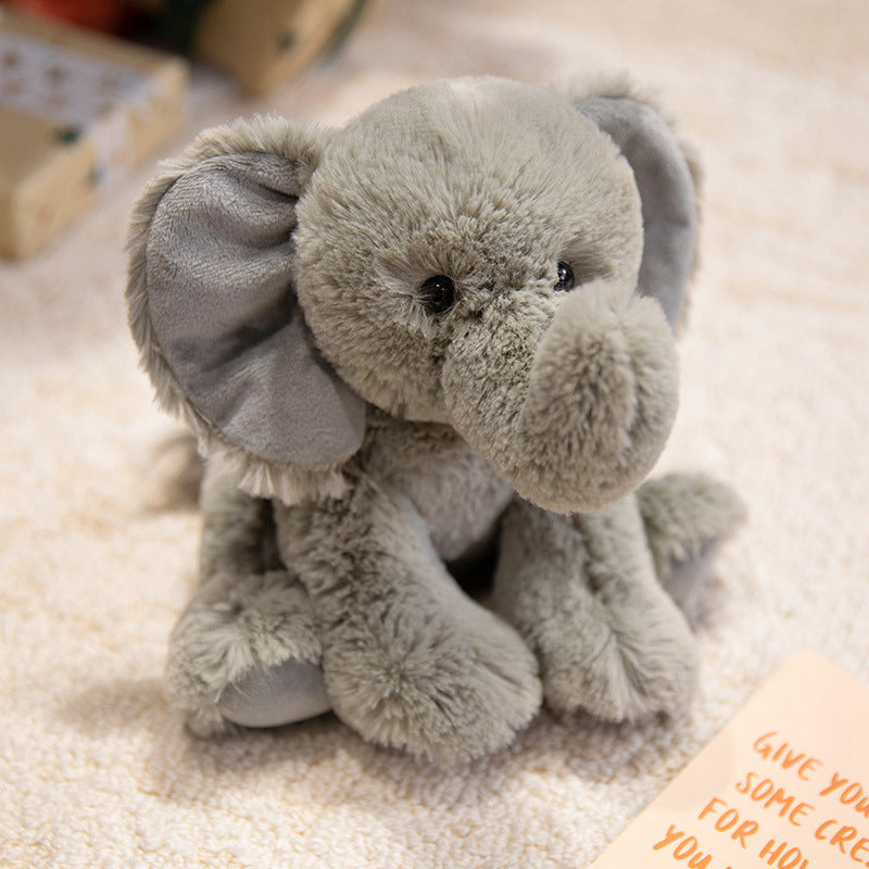 Plush Lamb Soft Toy with Faux Fur and Embroidered Features, 9 inch