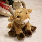 Plush Lamb Soft Toy with Faux Fur and Embroidered Features, 9 inch