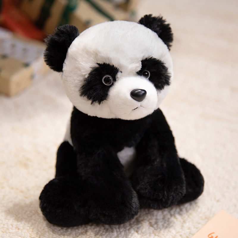 Plush Lamb Soft Toy with Faux Fur and Embroidered Features, 9 inch