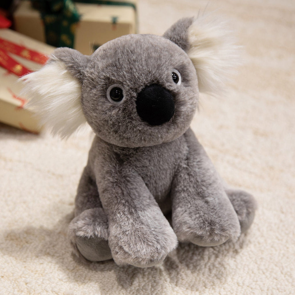 Plush Lamb Soft Toy with Faux Fur and Embroidered Features, 9 inch