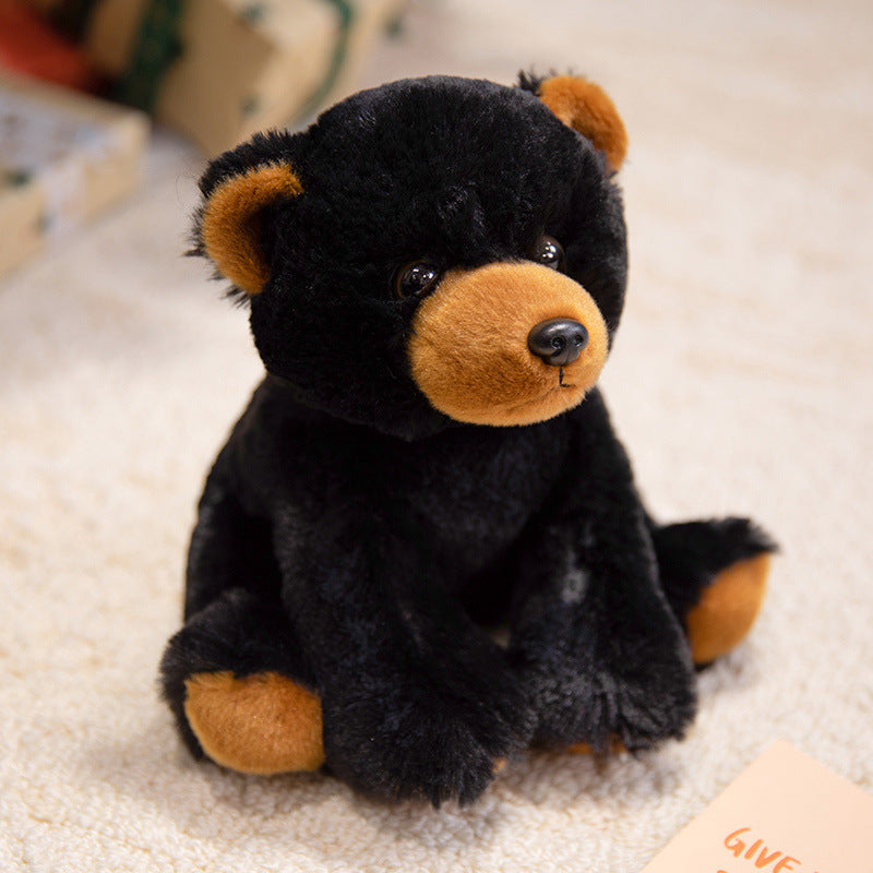 Plush Lamb Soft Toy with Faux Fur and Embroidered Features, 9 inch